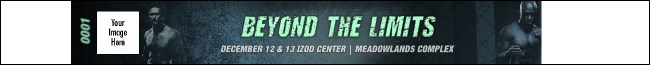 MMA Main Event- Blue Premium Synthetic Wristband
