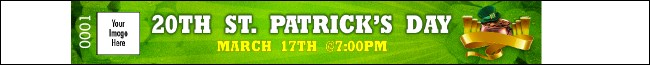 St Patrick's Day Party Premium Synthetic Wristband