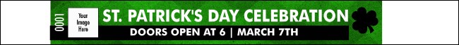 St Patrick's Day Plaid Premium Synthetic Wristband
