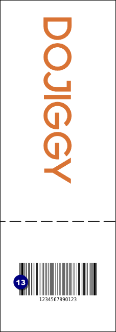 Big Logo Magenta QR Event Ticket Product Back