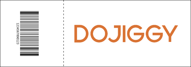 Black Tie Gala QR Event Ticket Product Back