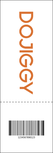 Bow Tie QR Event Ticket Product Back