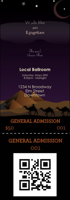Egyptian QR Event Ticket
