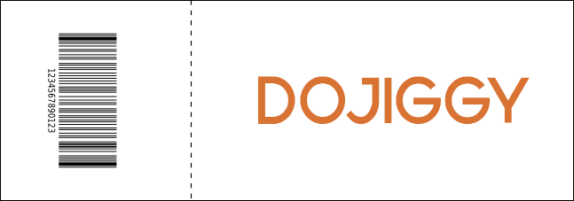 Jazz QR Event Ticket Product Back