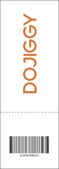 Retro Color QR Event Ticket Product Back