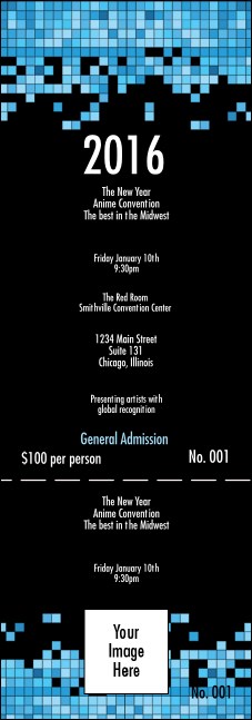 Year Tech QR Event Ticket Product Front