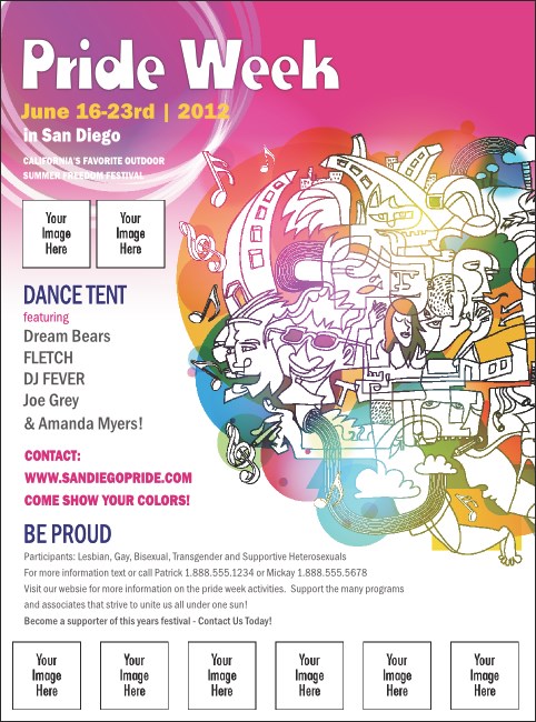 LGBT Pride Logo Flyer Product Front