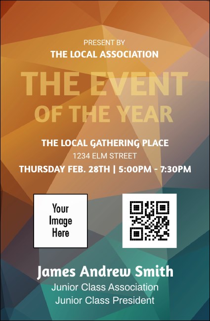 All Purpose Geometric VIP Event Badge Small