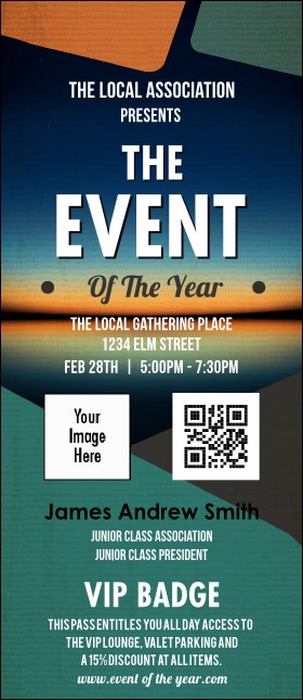 All Purpose Horizon VIP Event Badge Large