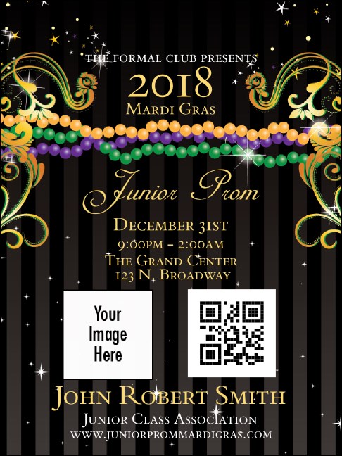 Mardi Gras Prom Economy Event Badge Economy Event Badge