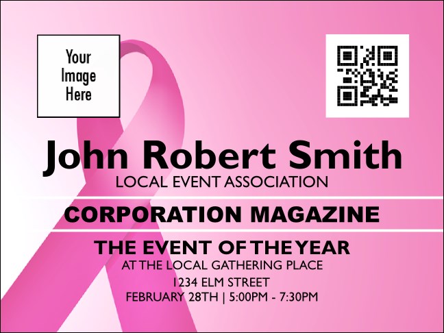 Pink Ribbon Economy Event Badge Economy Event Badge