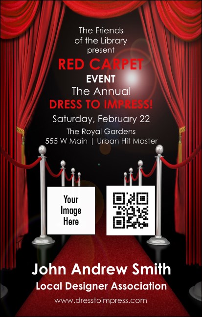 Red Carpet VIP Event Badge Medium VIP Event Badge Medium Product Front