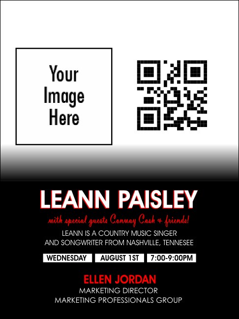 Your Photo Concert Economy Event Badge Economy Event Badge Product Front