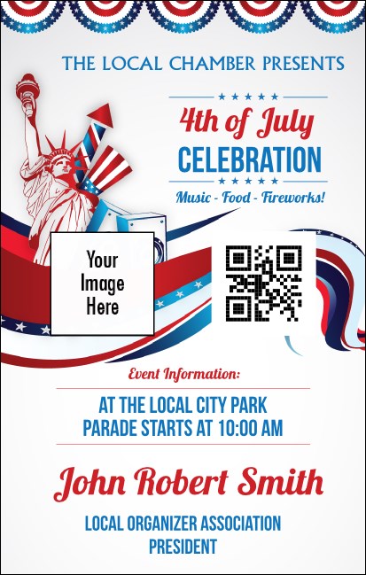 Fourth of July  Freedom VIP Event Badge Medium