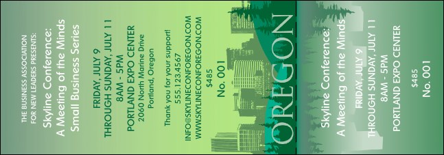 Oregon Event Ticket