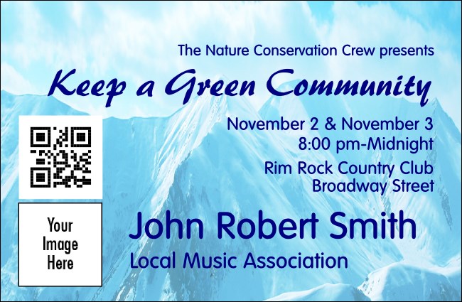 Nature Series - Mountain VIP Event Badge Small