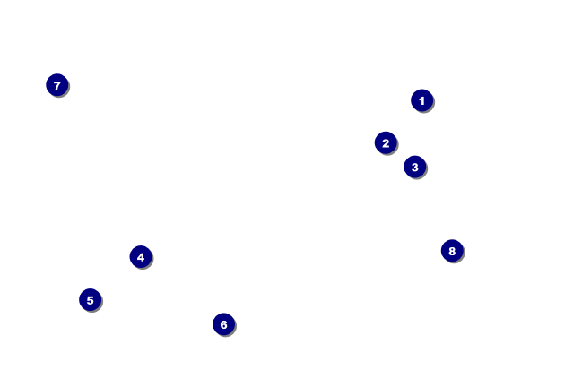 All Purpose Blue Geometric Triangles VIP Event Badge Medium Front Field Markers