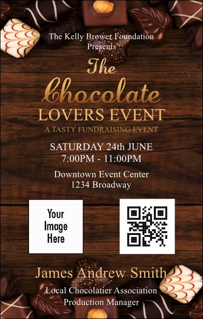 Chocolate VIP Event Badge Medium