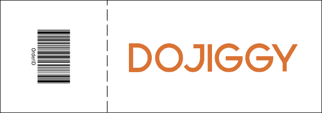 Hockey Badge Blue General Admission Ticket Product Back