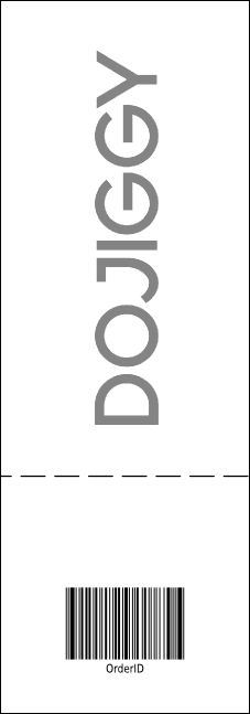 All Purpose Big Logo Event Ticket (Black & White) Product Back