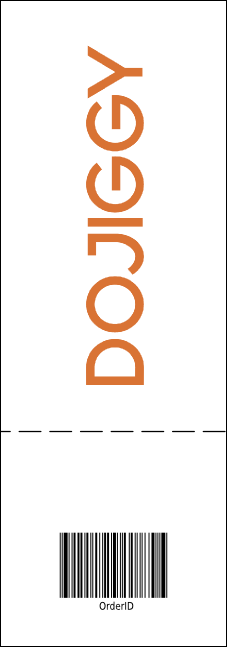 All Purpose Big Logo Brown Event Ticket Product Back