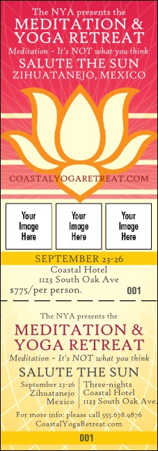 Lotus Flower Event Ticket Product Front