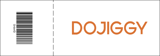 Graduation General Admission Ticket Orange Product Back