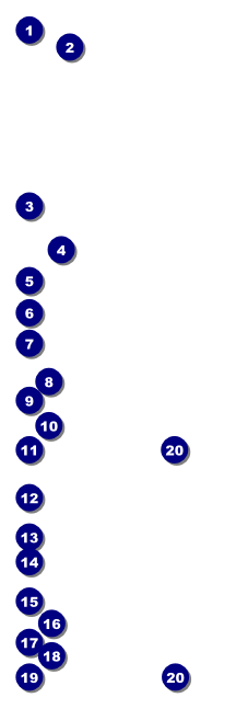 Football Green Event Ticket Front Field Markers