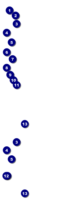 Funky Bottles Event Ticket Front Field Markers