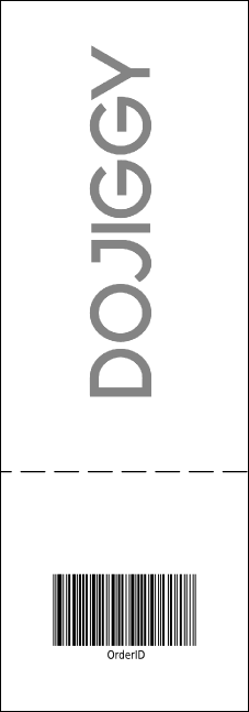 Portland General Admission Ticket (black and white) Product Back