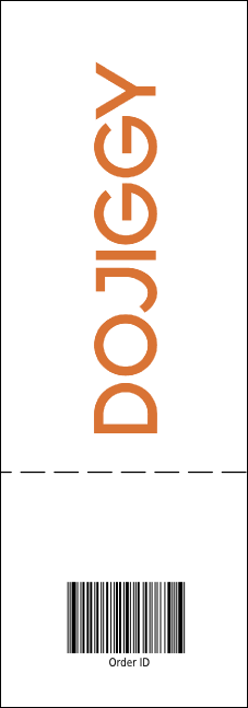 Sports Ticket Black & Yellow Product Back