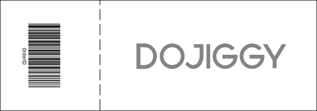 Indianapolis Event Ticket (Black and White) Product Back