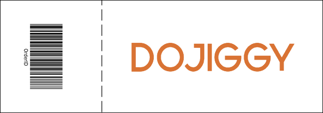 Yellow and White General Admission Ticket Product Back