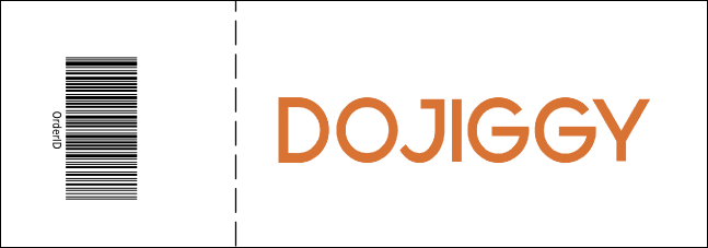 Pink Two-Tone General Admission Ticket Product Back