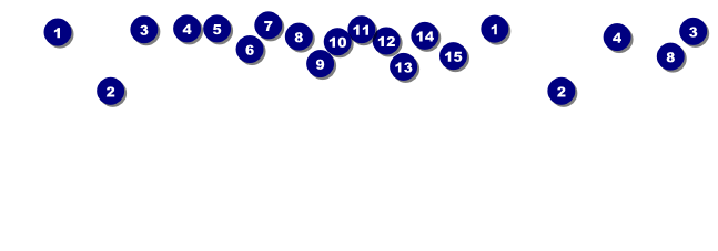 Pink Two-Tone General Admission Ticket Front Field Markers