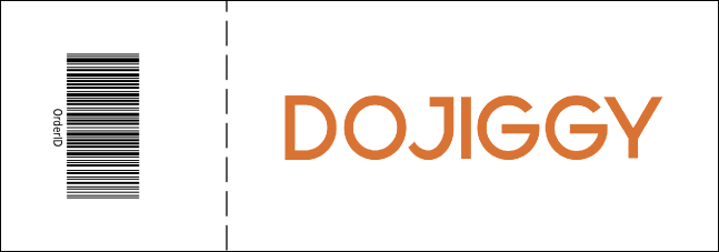 Cool Christmas General Admission Ticket with full bleed Product Back