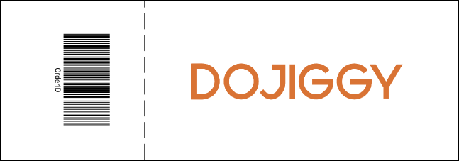 Blue Skies Raffle Ticket Product Back