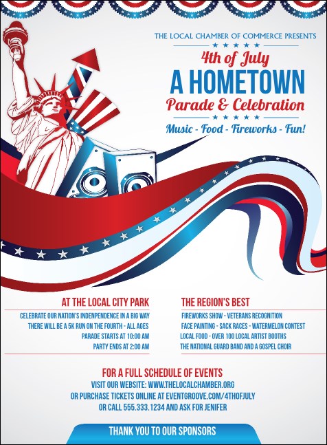 Fourth of July Freedom Invitation