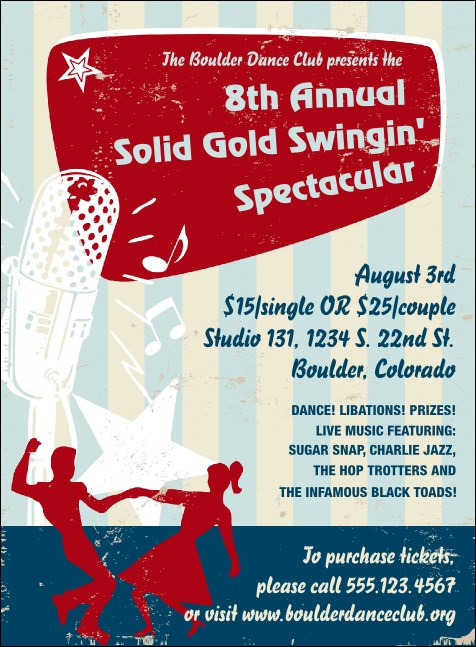 Swing Dance Invitation Product Front