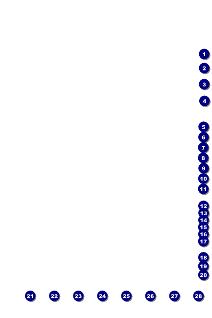 Michigan Poster Front Field Markers