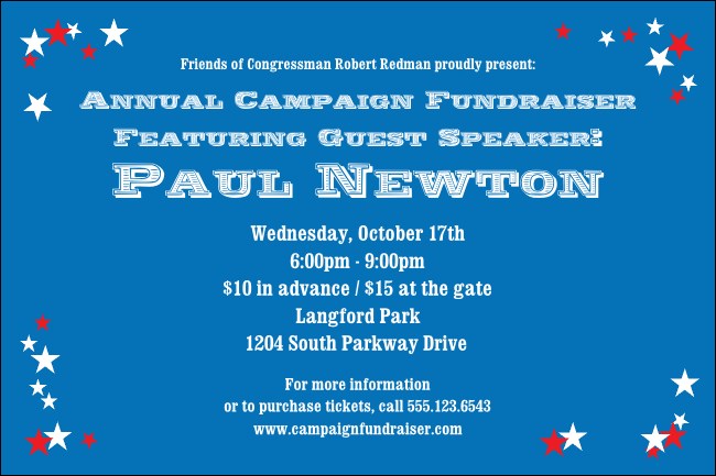 Red, White and Blue Stars 002 Product Front