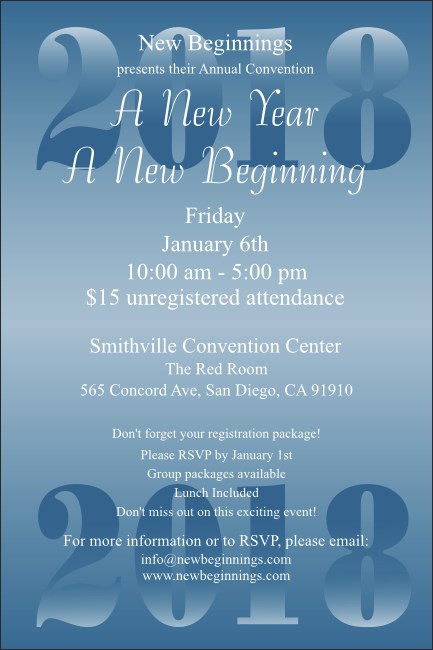 Year Poster (Blue) Product Front