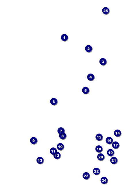Holiday Snowflake Postcard Front Field Markers
