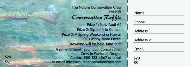 Nature Series - Trout Raffle Ticket