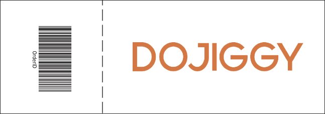 California Raffle Ticket (Gray and Blue) Product Back