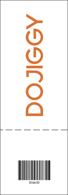 Versus Orange Raffle Ticket Product Back