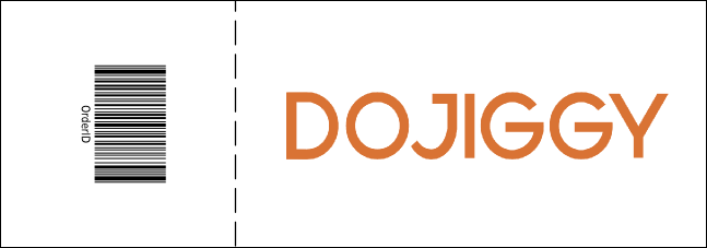 Dots Purple Landscape Raffle Ticket Product Back