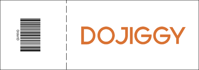 MMA Main Event Blue Raffle Ticket Product Back