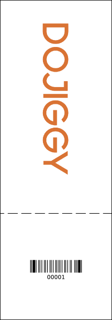 Roller Derby Passing Star Raffle Ticket Product Back