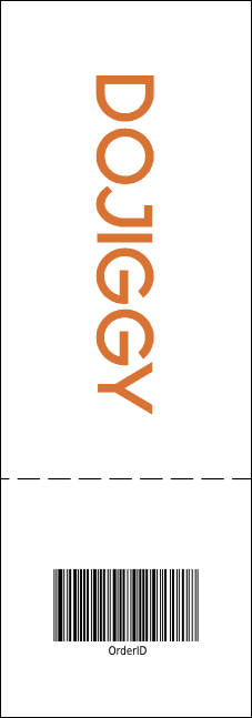 Sunrise Retro Raffle Ticket Product Back